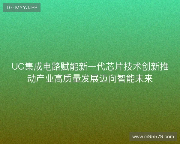 UC集成电路赋能新一代芯片技术创新推动产业高质量发展迈向智能未来 UC集成电路赋能新一代芯片技术创新推动产业高质量发展迈向智能未来